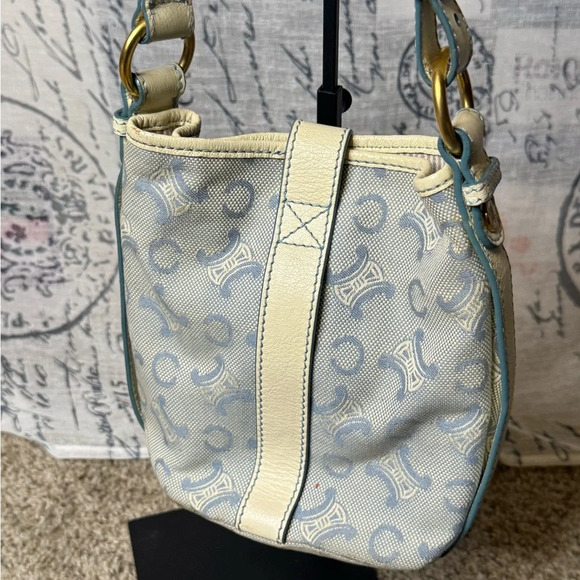 Celine Blue Mini Bucket Bag - Picture 6 of 8
